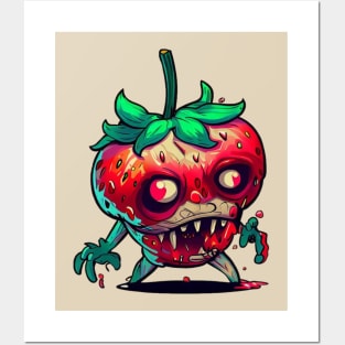 Zombie Stawberry - Frankie Posters and Art